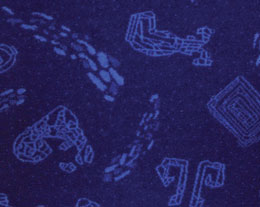  Tecido Navalhado marcopolo - Marajoara Azul